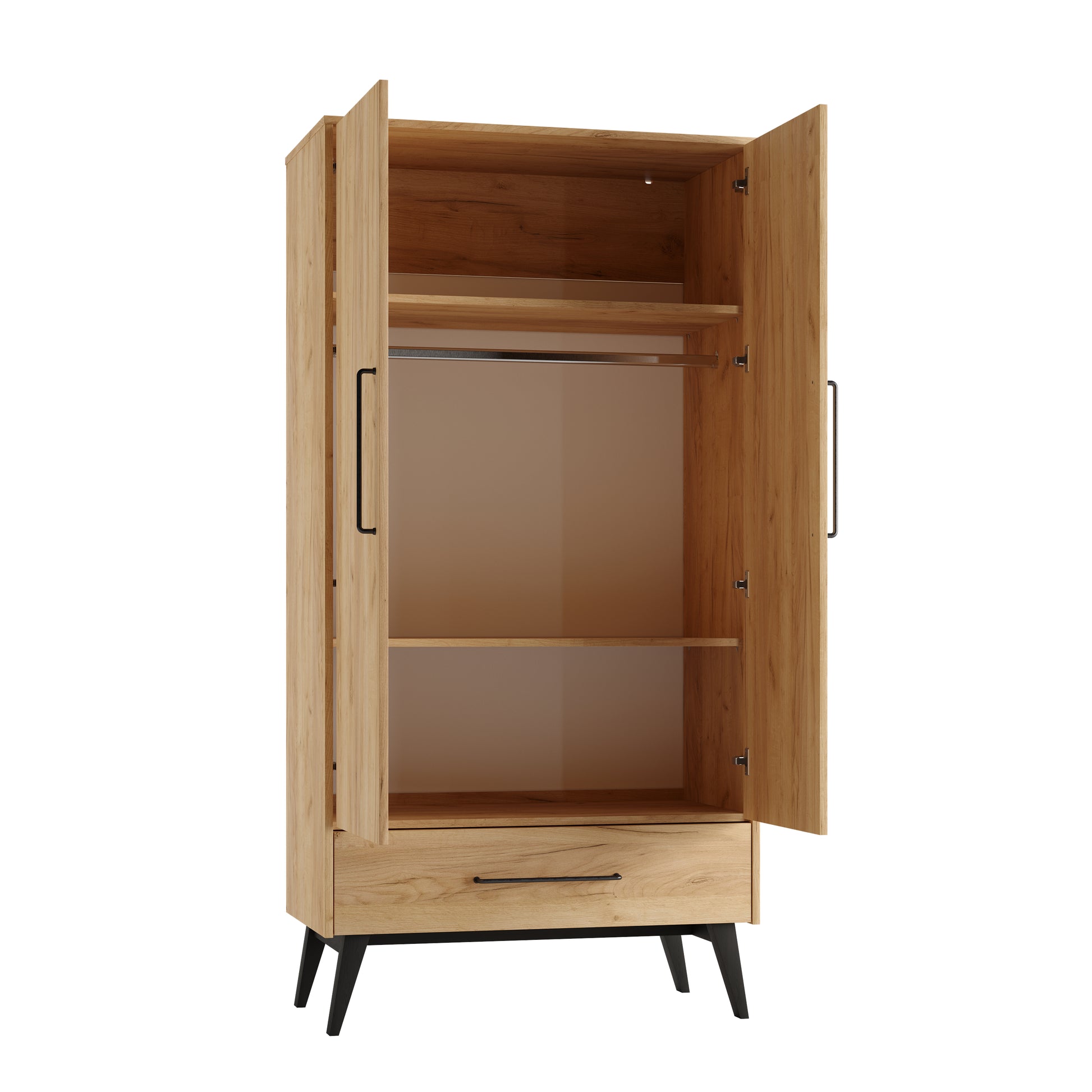 2 durvju skapis LAU 52/100/199.6 cm - N1 Home