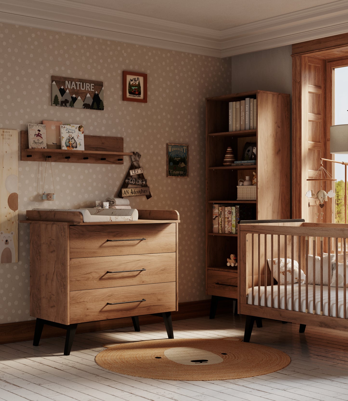 3 atvilktņu kumode LAU 52/100/92.2 cm - N1 Home