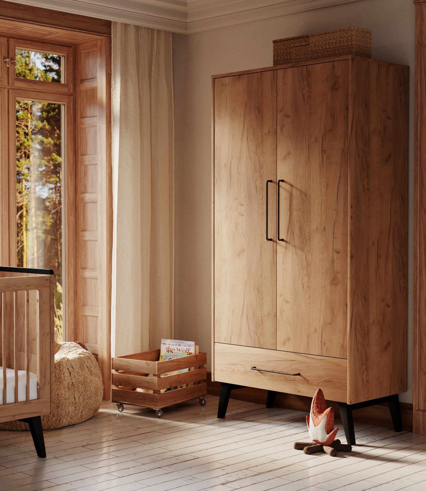 2 durvju skapis LAU 52/100/199.6 cm - N1 Home