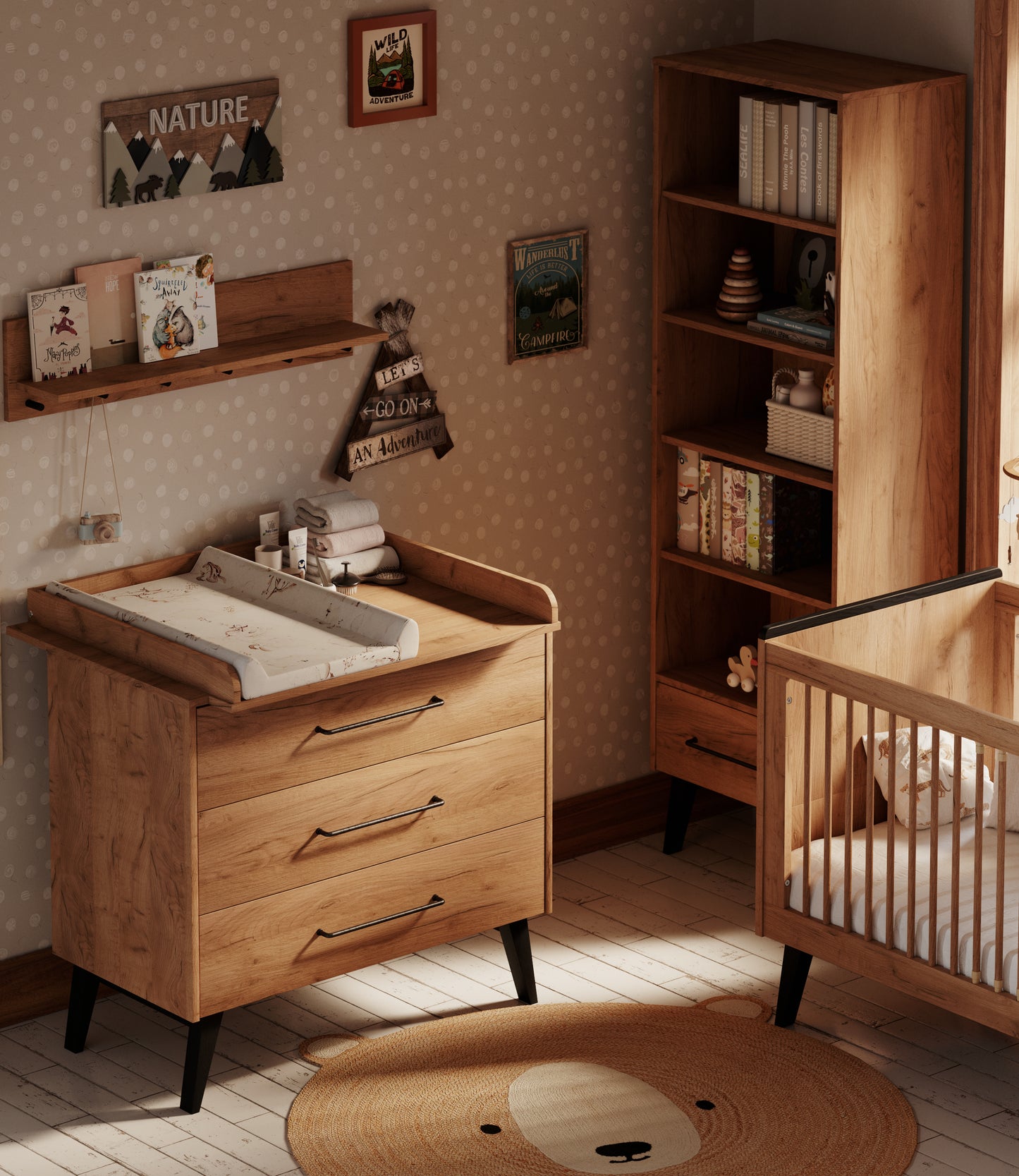 3 atvilktņu kumode LAU 52/100/92.2 cm - N1 Home