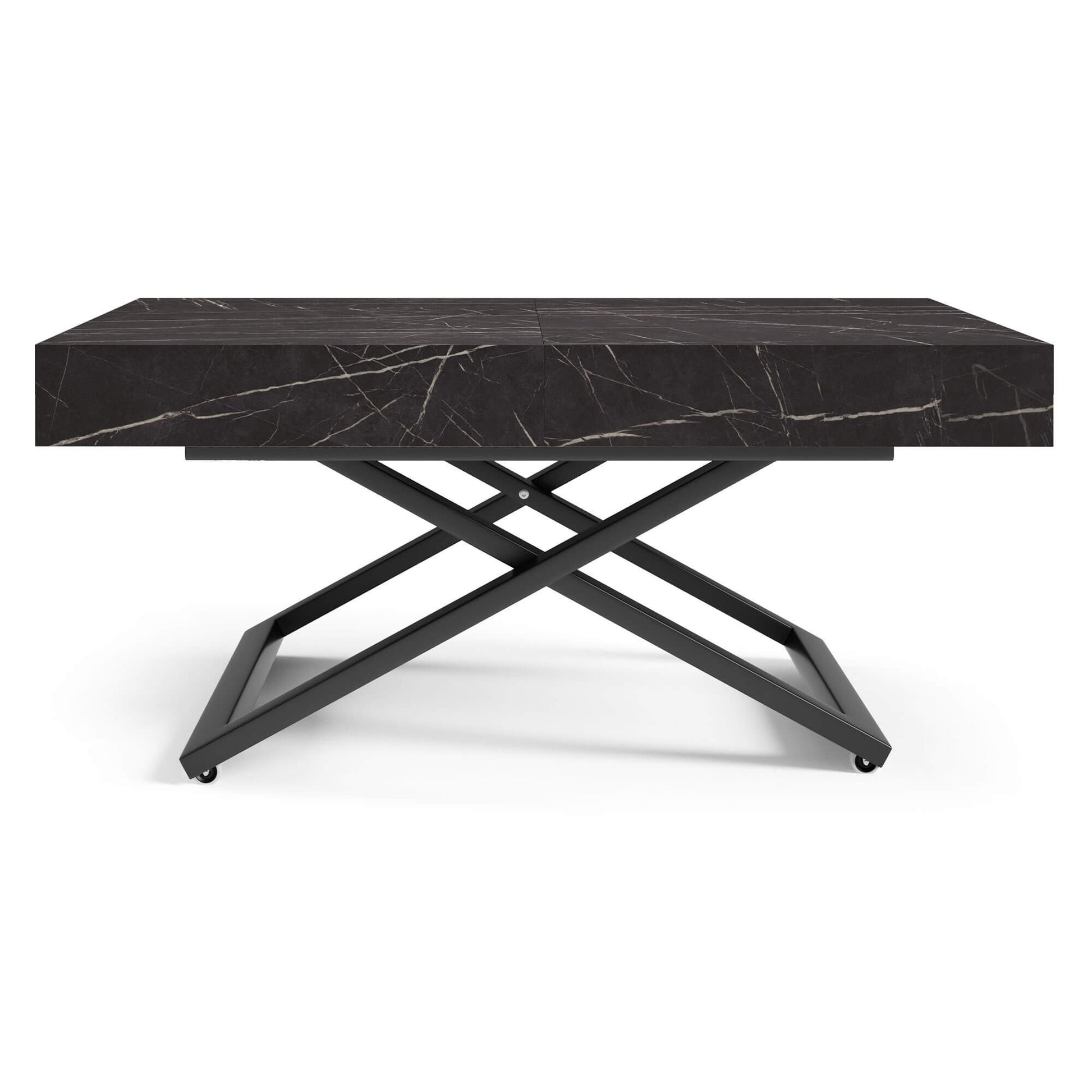 Galds Tiks U 27-80/120-200/80 cm tumši pelēks Čikago - N1 Home