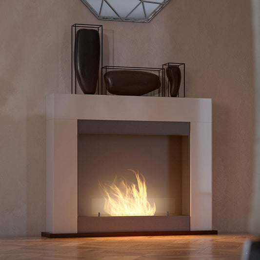 Biokamīns Ports 2 110/87/22 cm balts - N1 Home