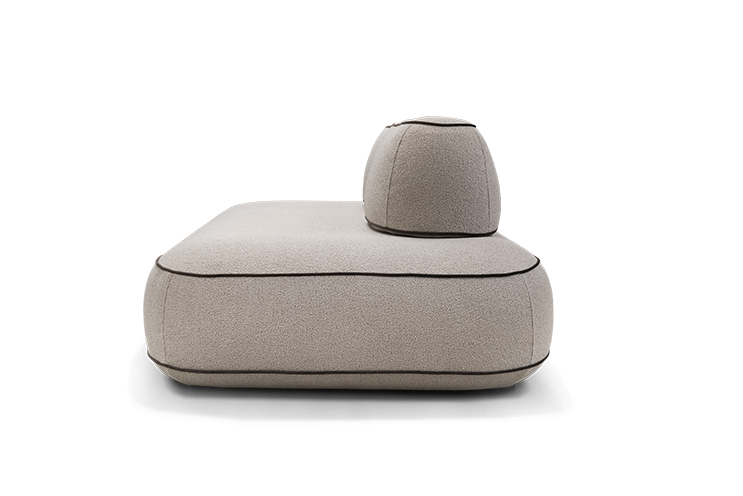 Dīvānd-krēsls Skew Trapezoid Befame 72/200/114 cm bēšs