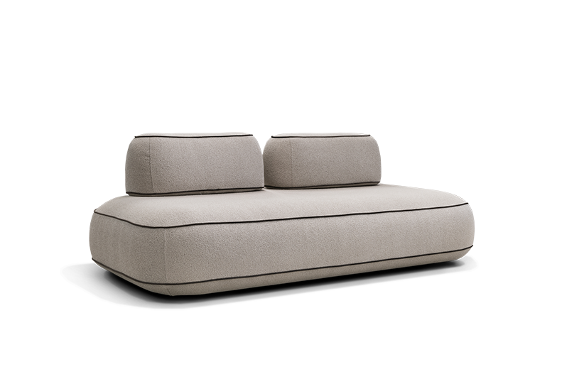 Dīvānd-krēsls Skew Trapezoid Befame 72/200/114 cm bēšs