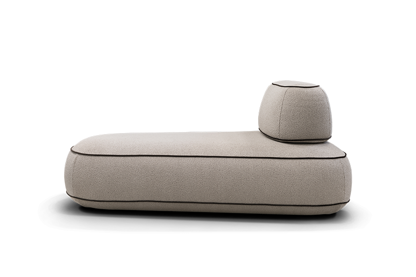 Dīvānd-krēsls Skew Befame 72/106/165 cm bēšs