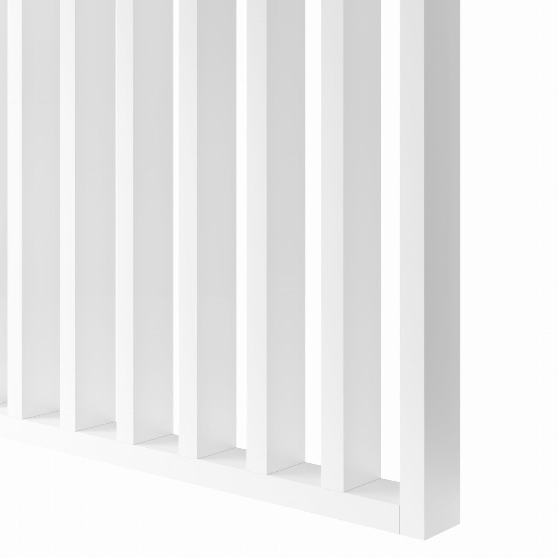 Lameļu starpsiena balts 59/99/147/203/261 cm/augstums pēc pasūtījuma - N1 Home