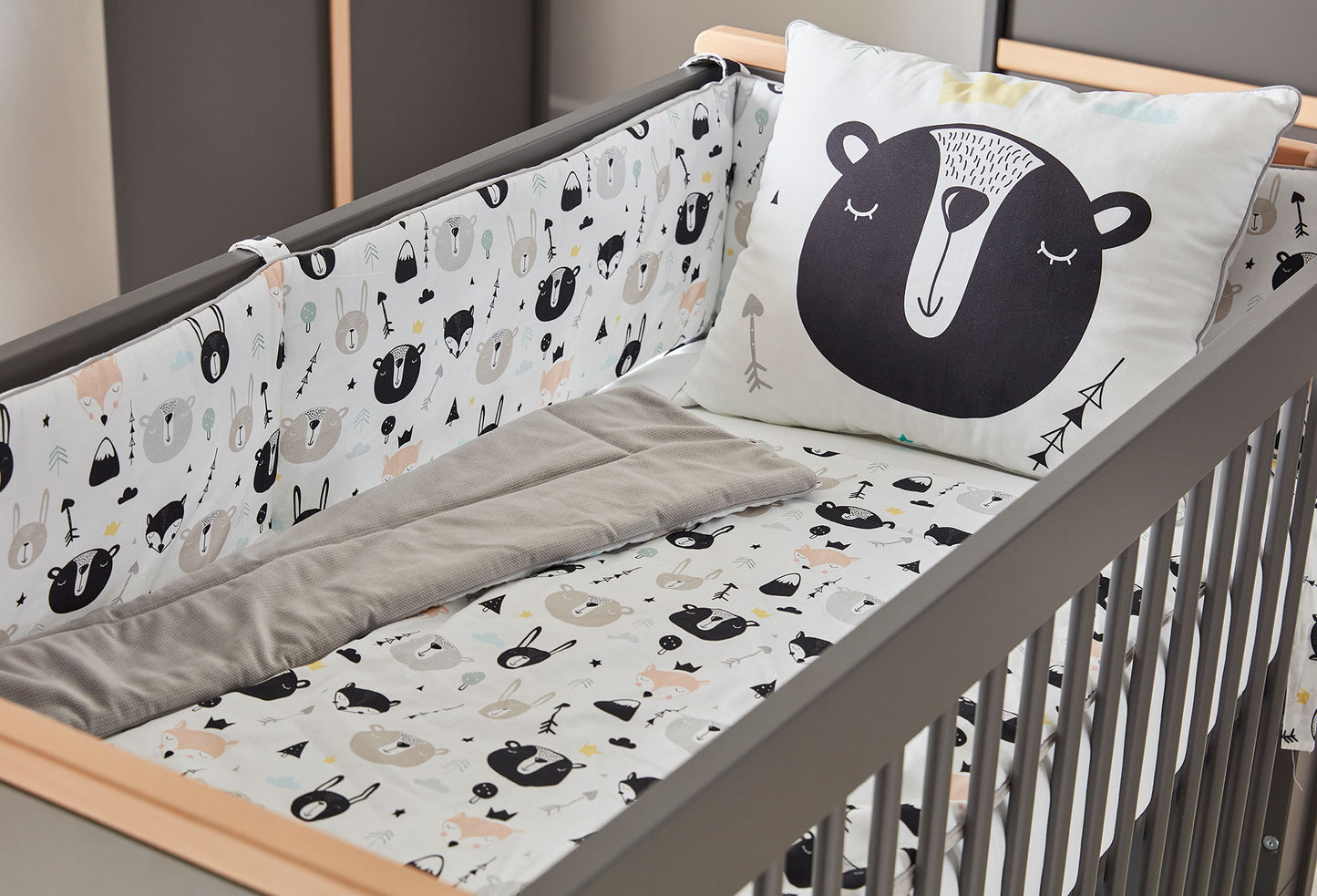 Gulta SONI 120x60 cm pelēks - N1 Home