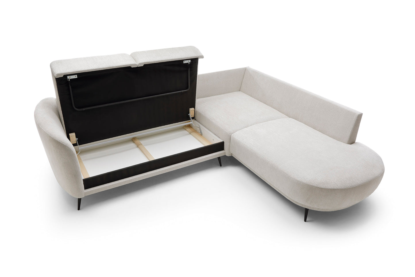 Dīvāns Steli 262/220/85 cm krēms - N1 Home