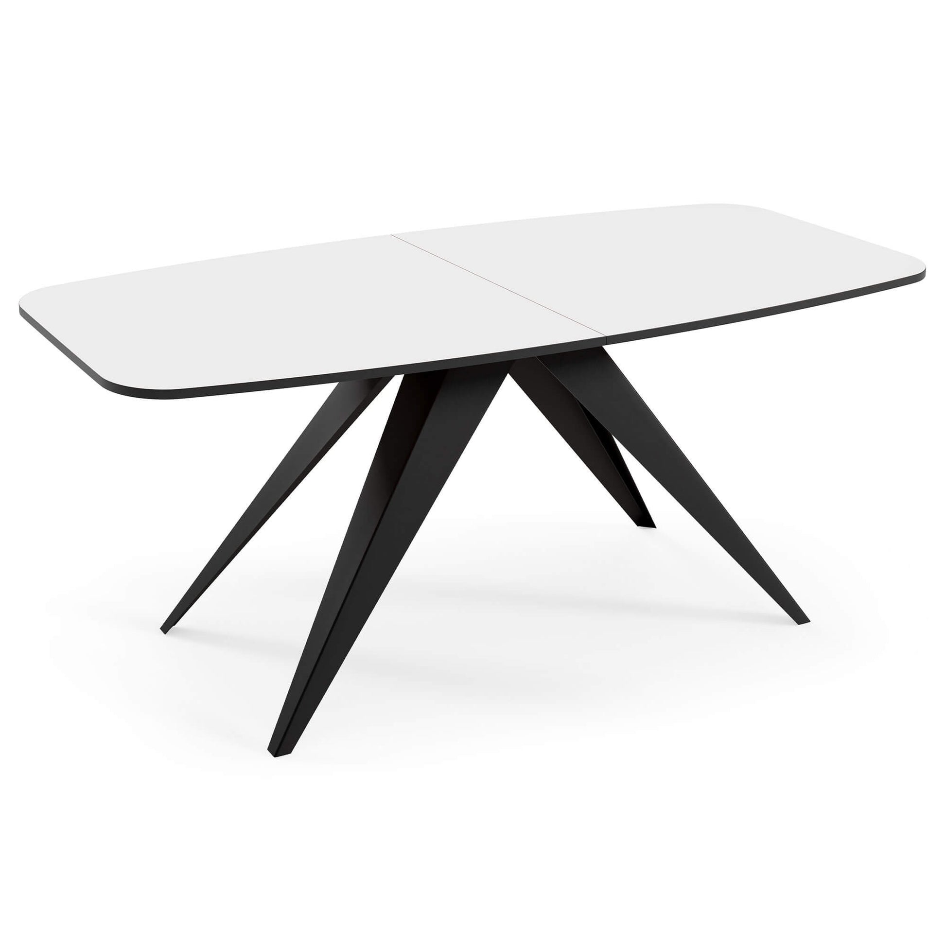 Galds Fery 76/160/80; 76/180/90 cm Arktiks balts/melns - N1 Home