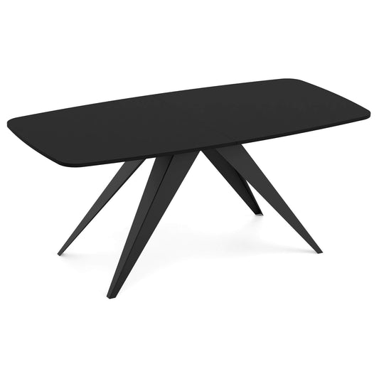 Galds Fery 76/160/80; 76/180/90 cm melns Molet/melns - N1 Home