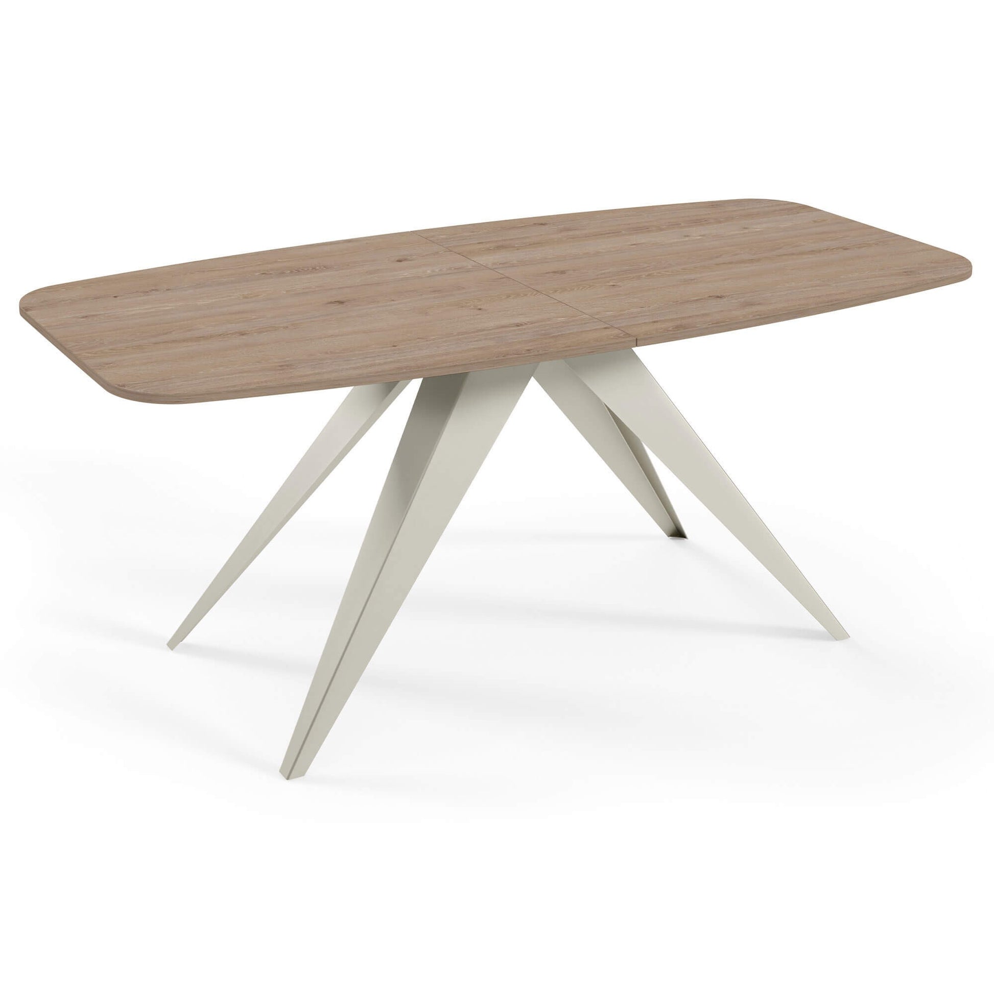 Galds Fery 76/160/80; 76/180/90 cm Truffls brūns Davos ozols/kašmirs - N1 Home