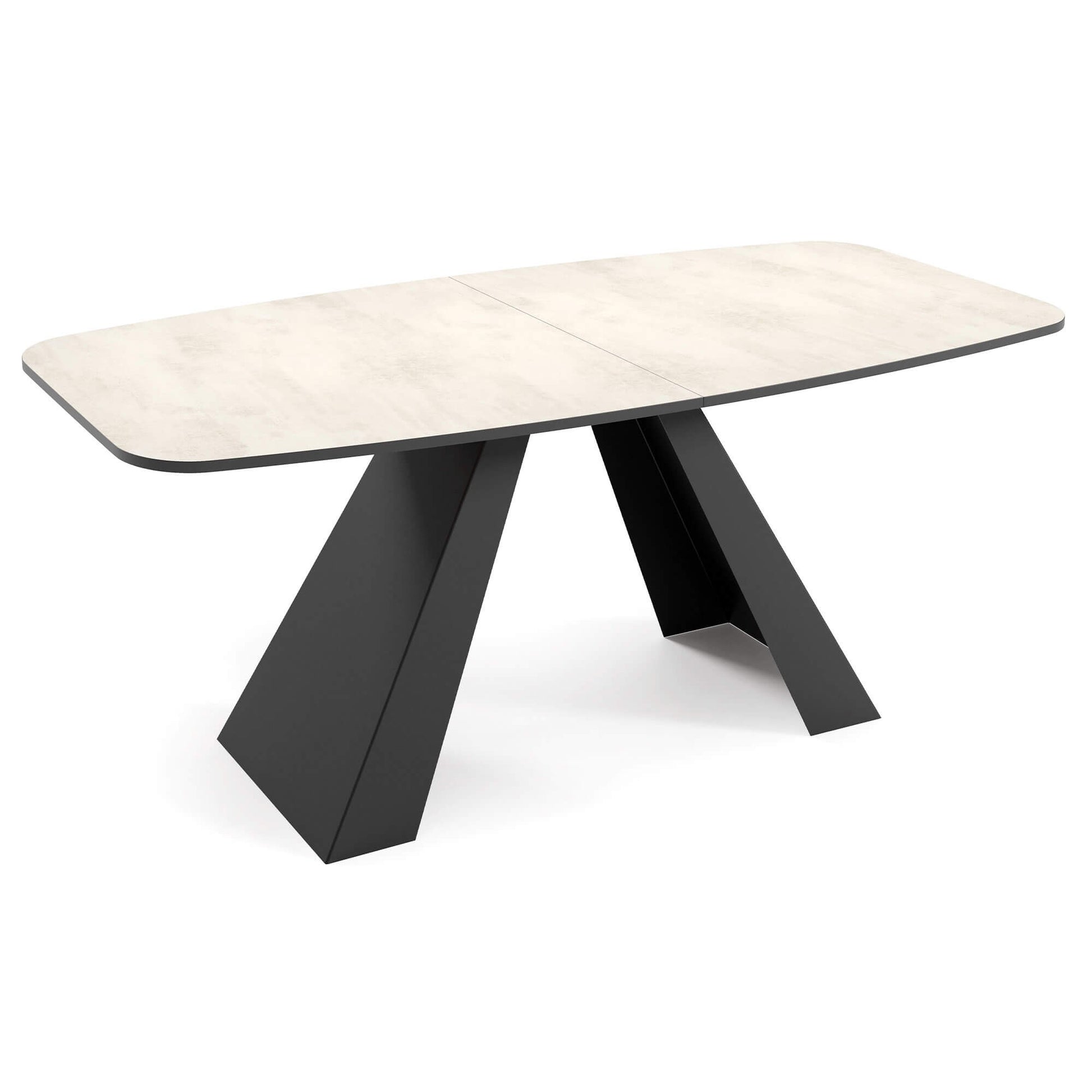 Galds Myra 160/76/80 cm balts marmors - N1 Home