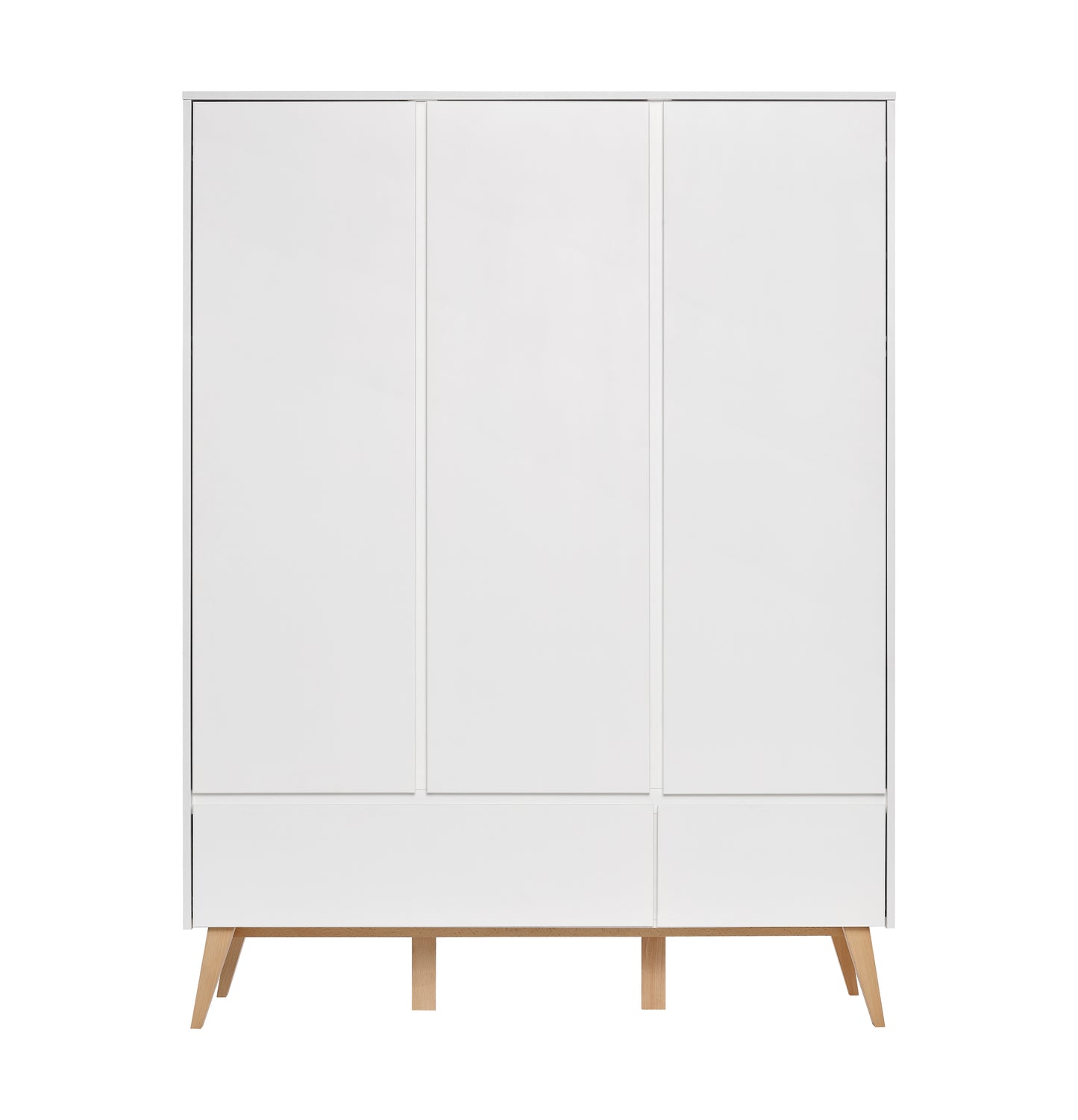 3 durvju skapis AIVA 148/52/199 cm balts - N1 Home