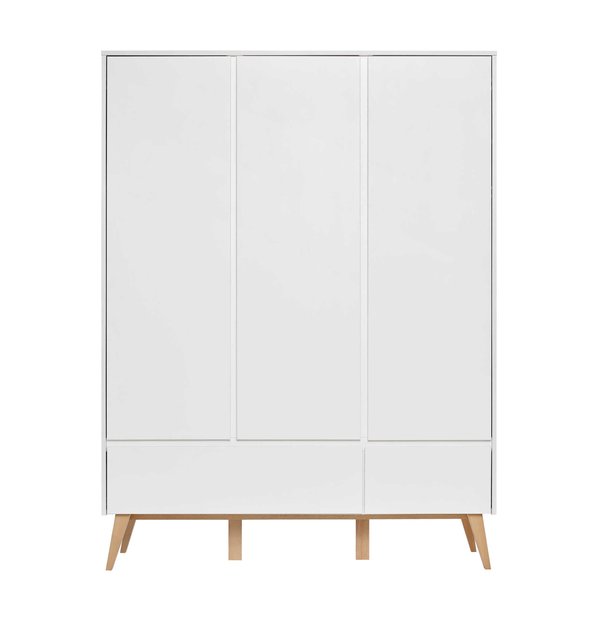 3 durvju skapis AIVA 148/52/199 cm balts - N1 Home