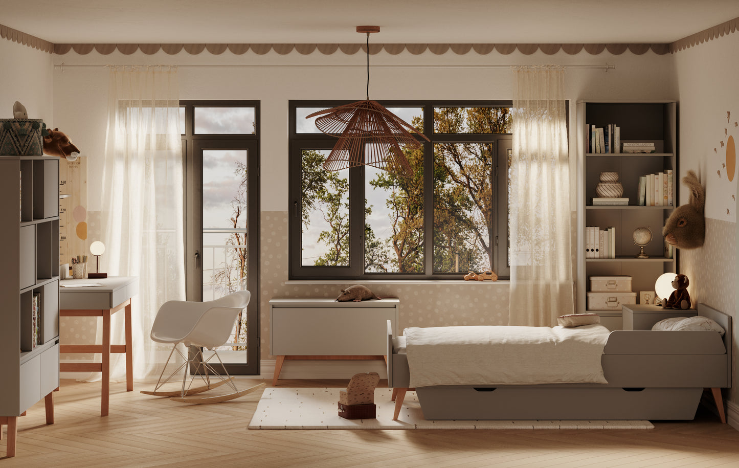 Barjera AIVA 15/73/1,8 cm pelēks - N1 Home