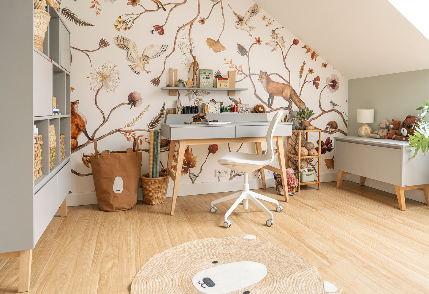 Augsts rakstāmgalds AIVA 120/60/78 cm pelēks - N1 Home