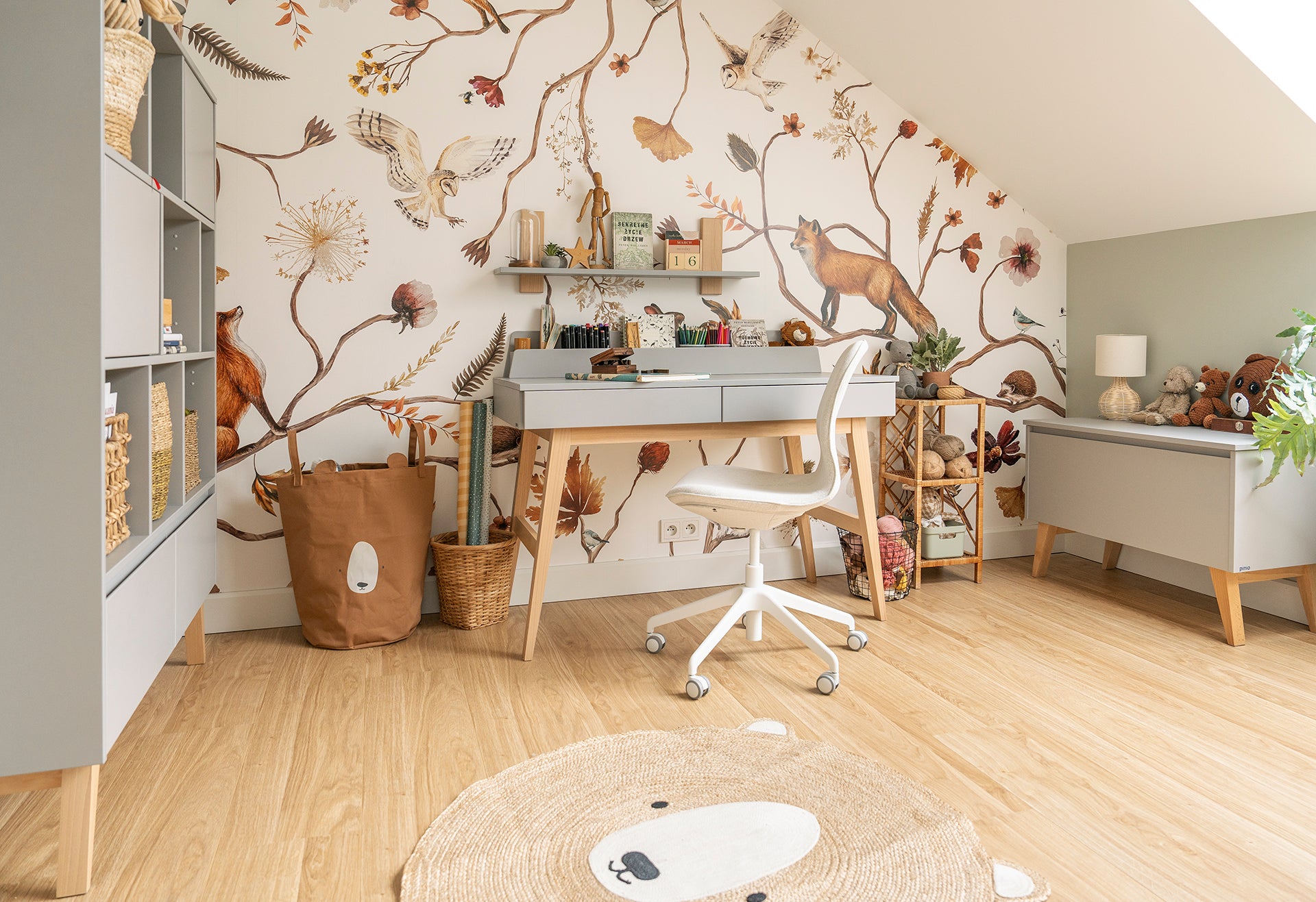 Augsts rakstāmgalds AIVA 120/60/78 cm pelēks - N1 Home