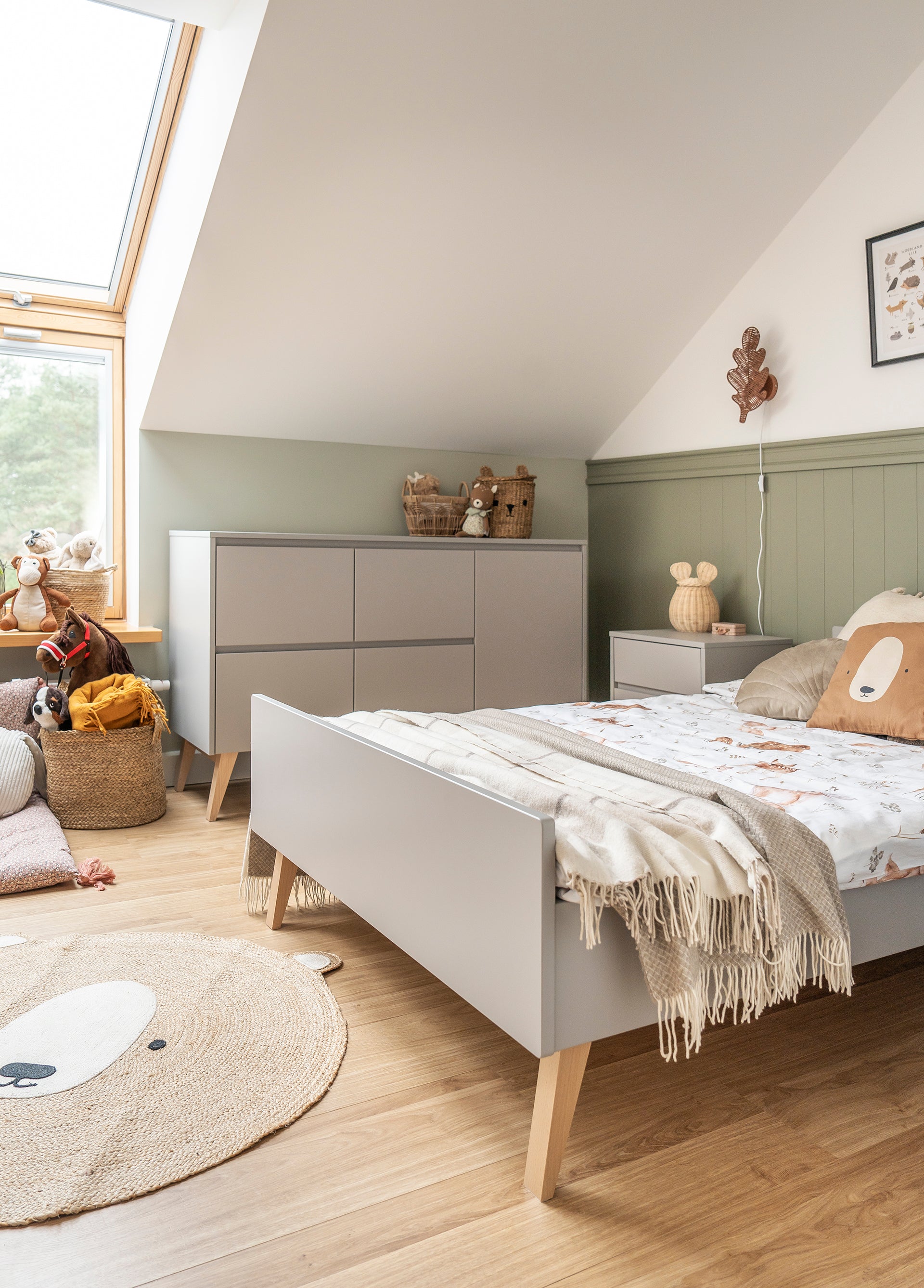 Gulta AIVA 200x90, 200x120 cm pelēks - N1 Home