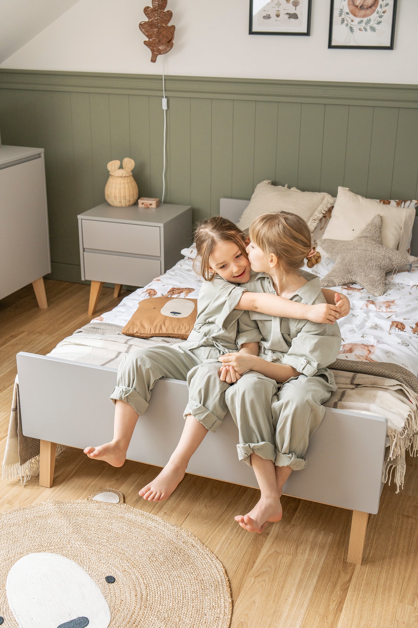 Gulta AIVA 200x90, 200x120 cm pelēks - N1 Home