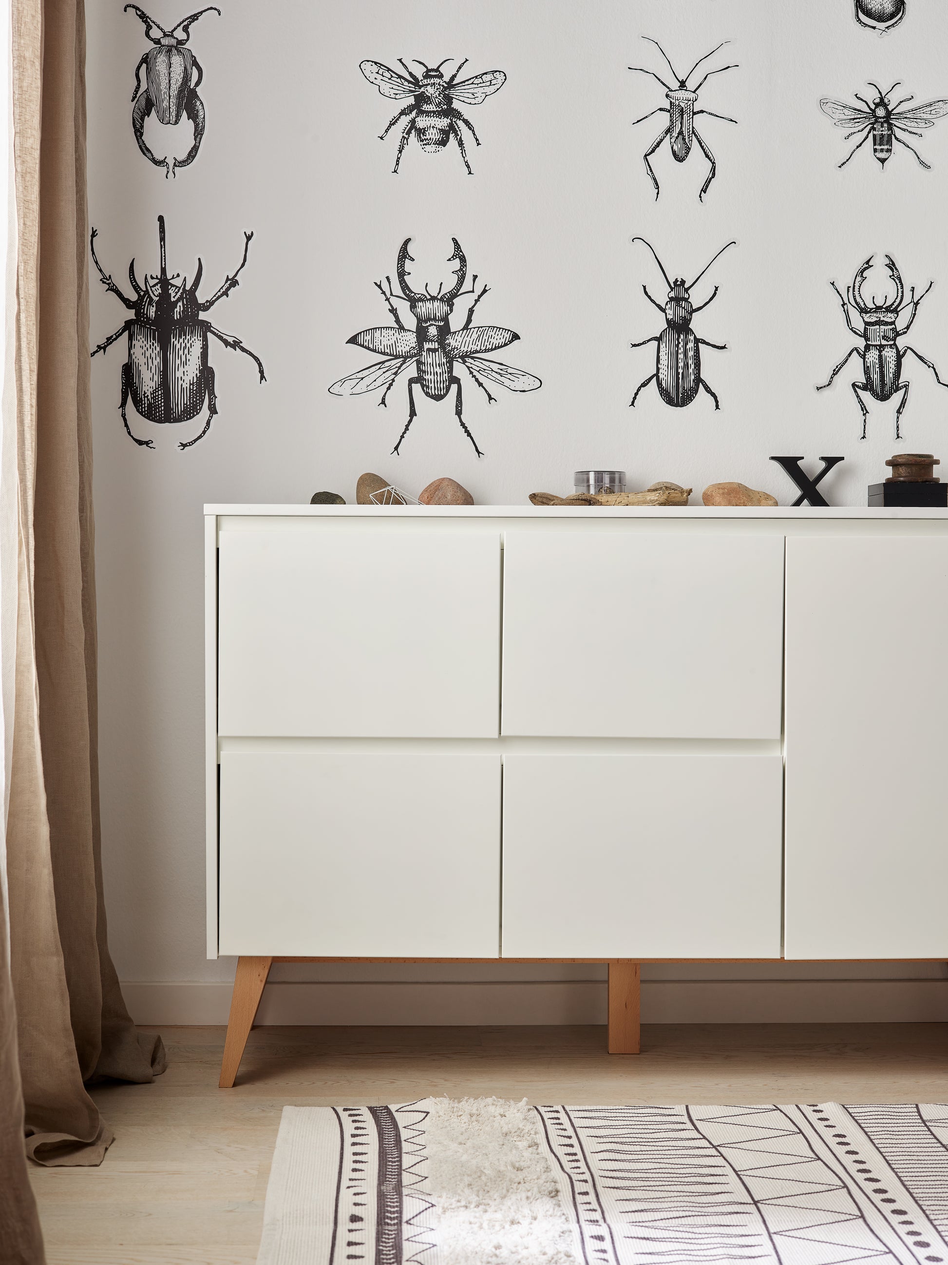 Kumode AIVA 52/148/92 cm balts - N1 Home