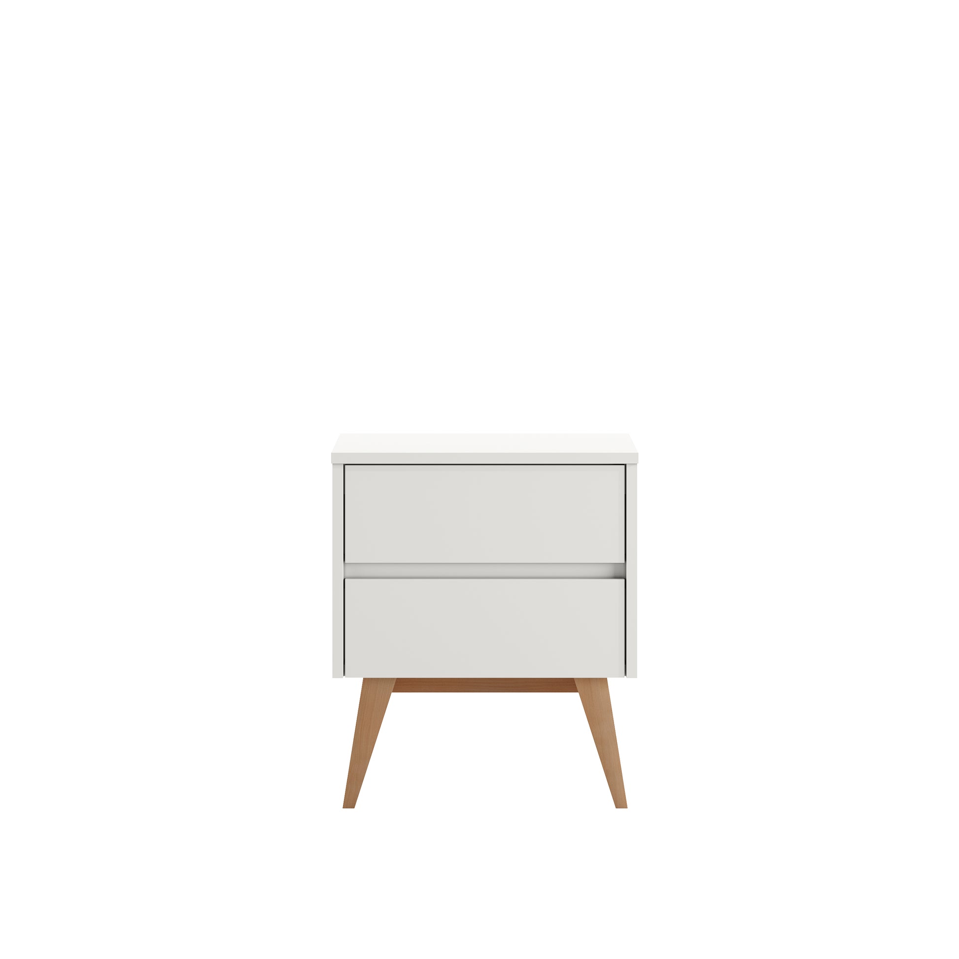 Naktsskapītis AIVA 56/48/14,5 cm balts - N1 Home