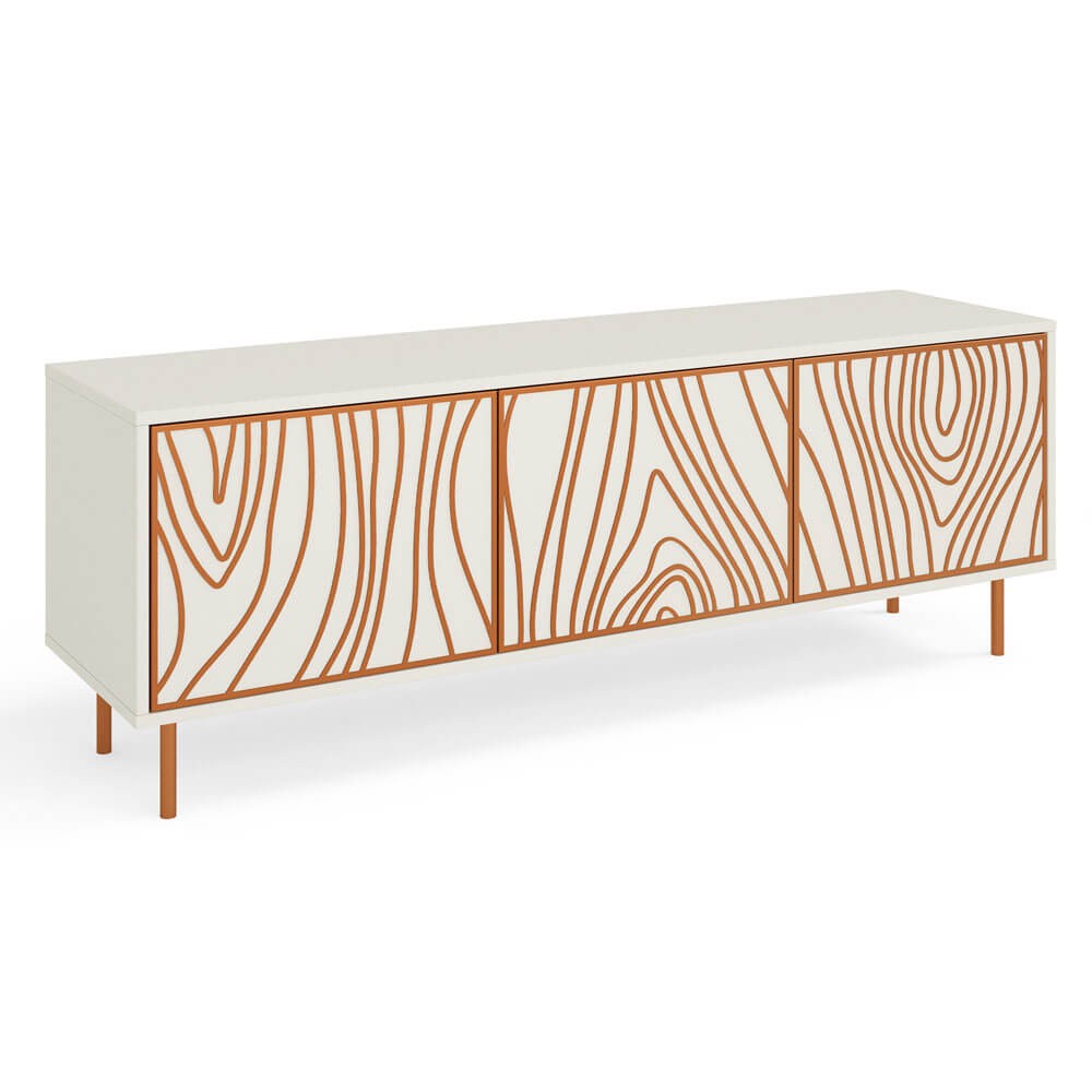 TV skapis Tivas 161/38/62 cm kašmirs/varš - N1 Home