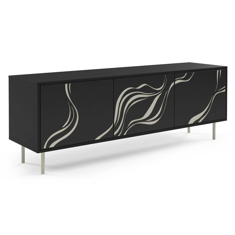 TV skapis Vinto 161/38/62 cm melns - N1 Home