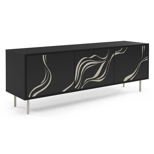 TV skapis Vinto 161/38/62 cm melns - N1 Home