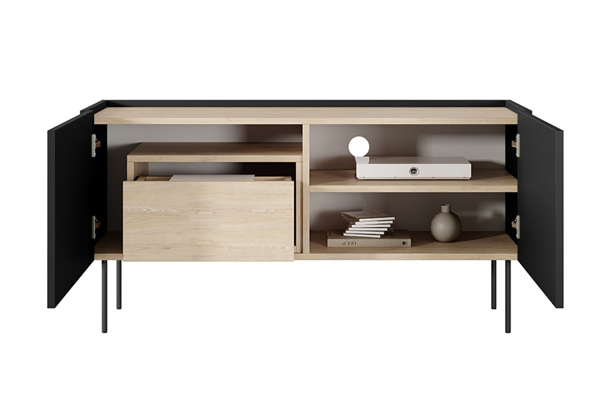 TURIN RTV kumode ar atvilktnes 120/60/40 melns