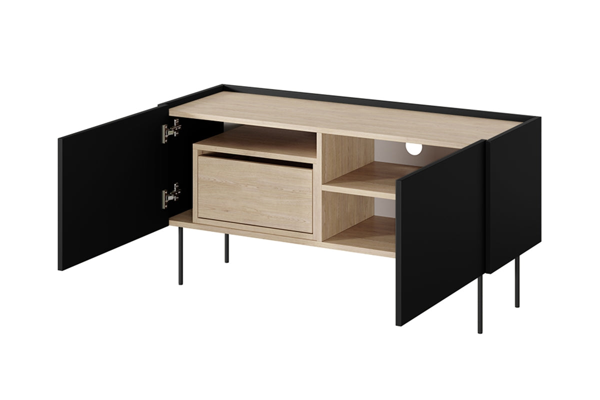 TURIN RTV kumode ar atvilktnes 120/60/40 melns