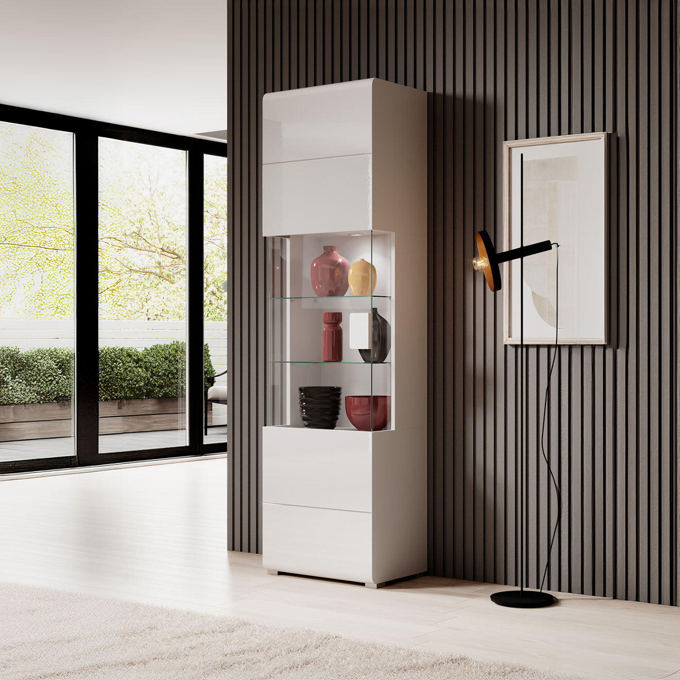 Skapis Tola 60/39/204 cm balts