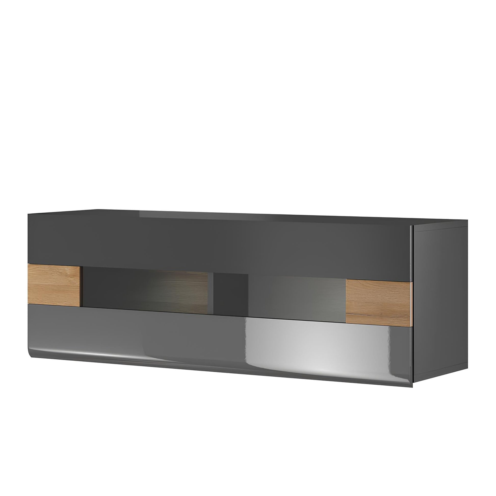 Piekarināms elements ar plauktiem Tola 131/37/45 cm antracīts/Grandson ozols - N1 Home