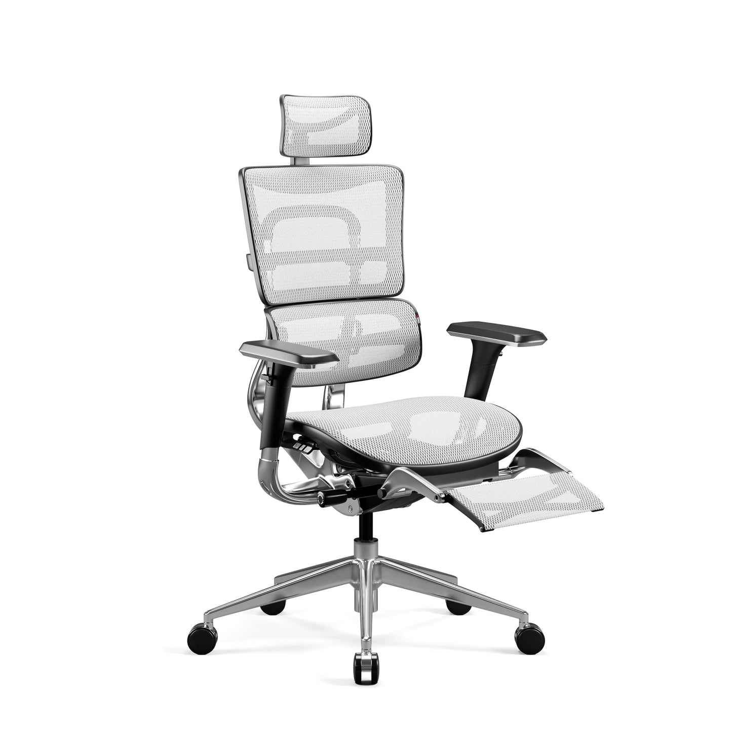 Krēsls V - Mas 128-138/68/50 cm melns/balts - N1 Home