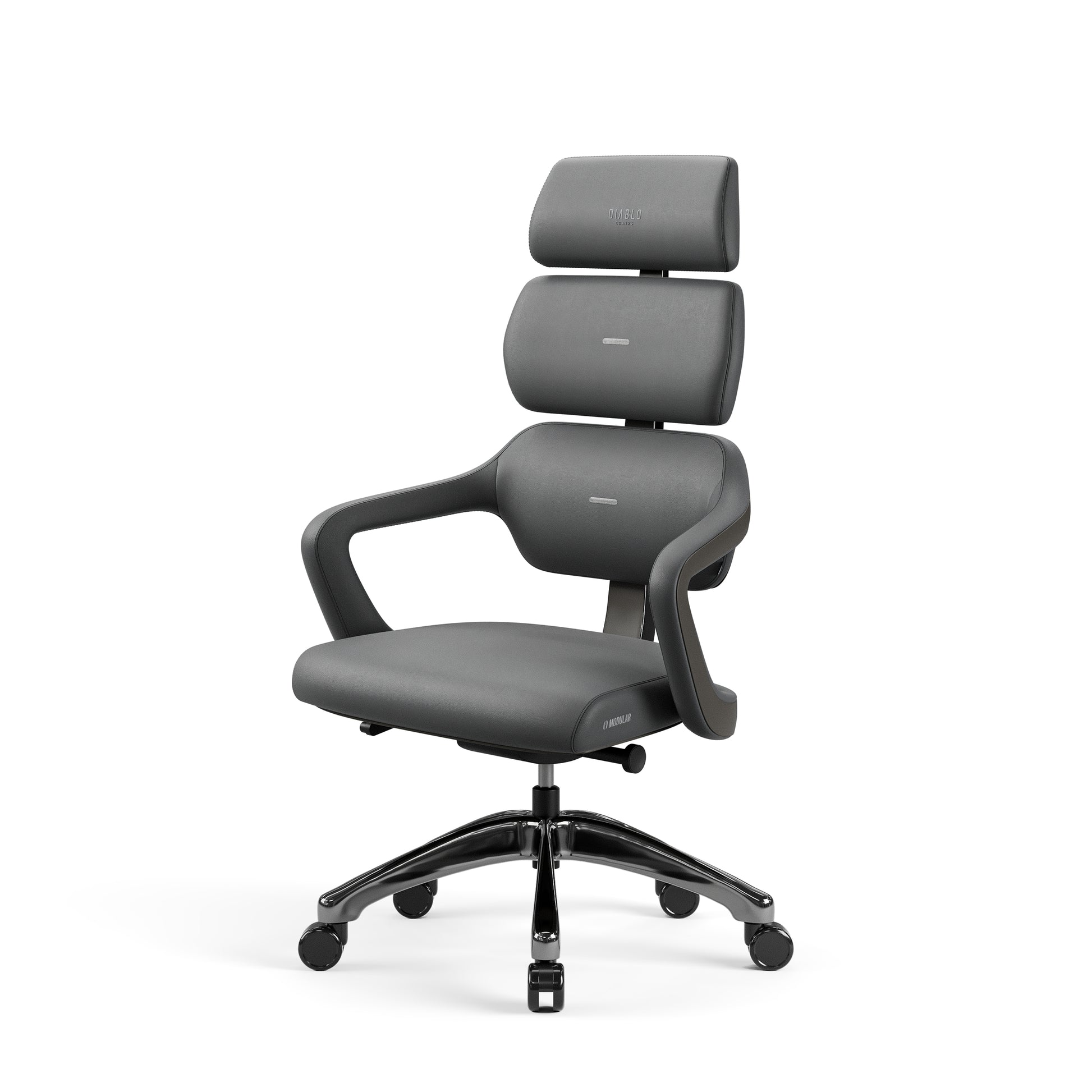 Krēsls V - Mo 121.5-131/55/69 cm pelēks - N1 Home