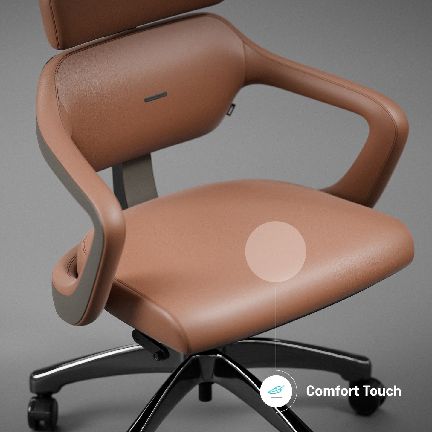 Krēsls V - Mo 121.5-131/55/69 cm brūns - N1 Home