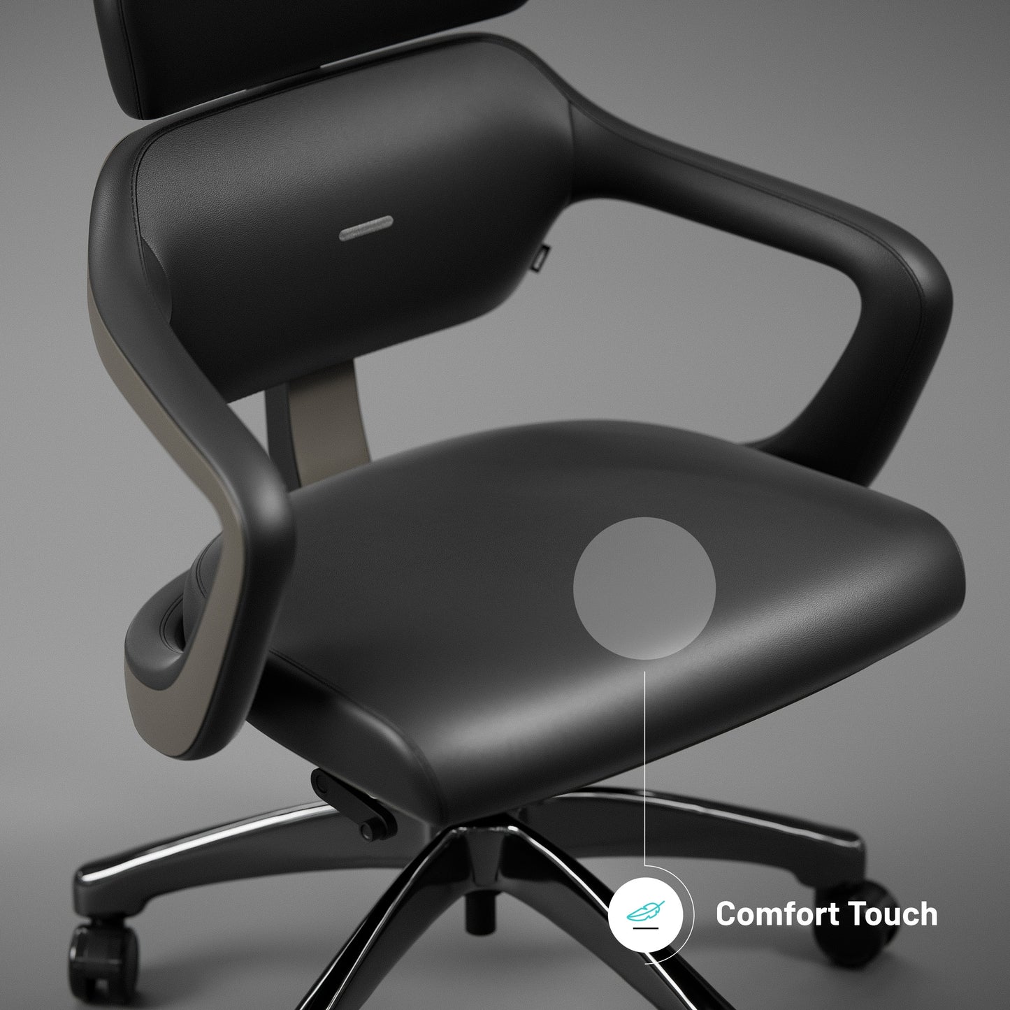 Krēsls V - Mo 121.5-131/55/69 cm melns - N1 Home