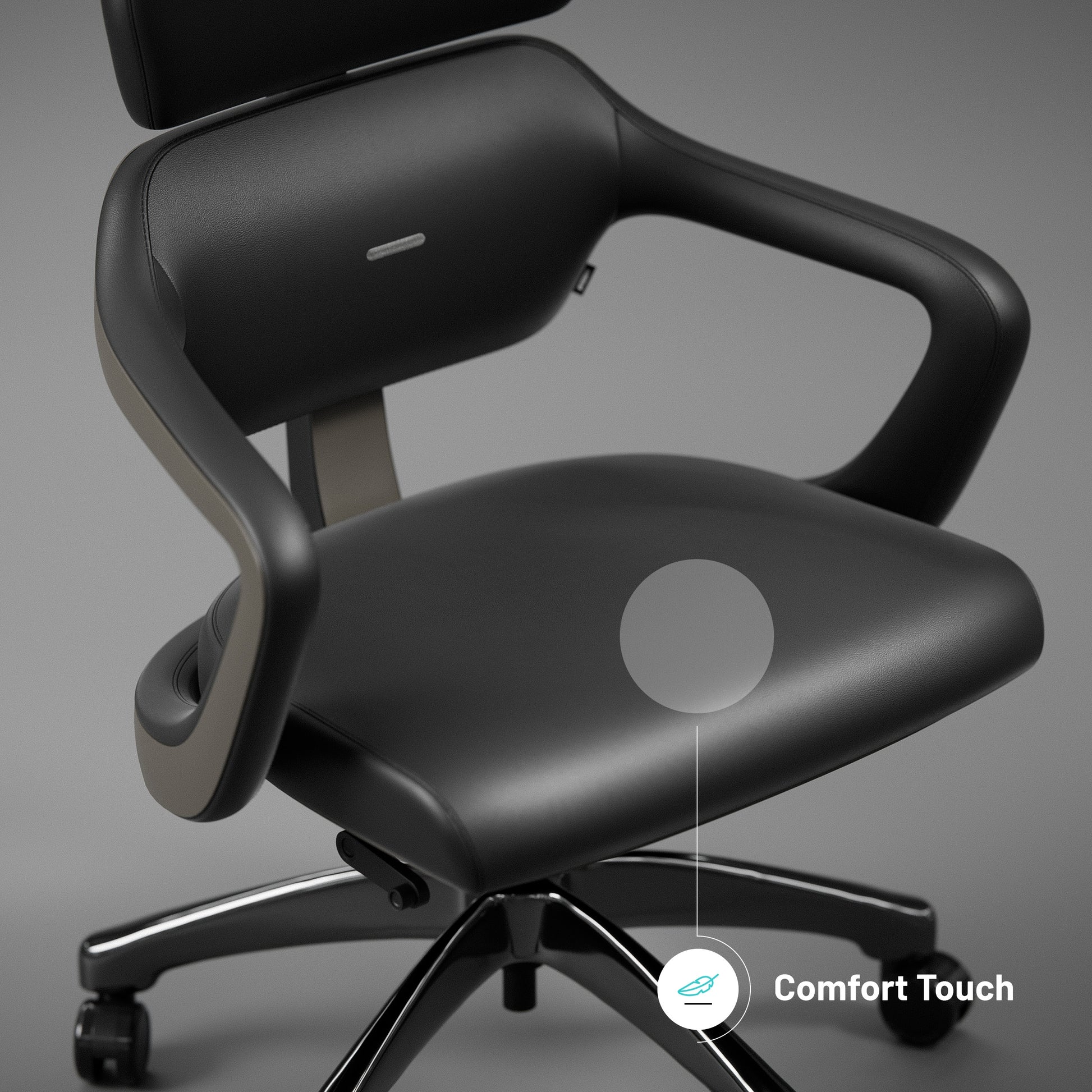 Krēsls V - Mo 121.5-131/55/69 cm melns - N1 Home