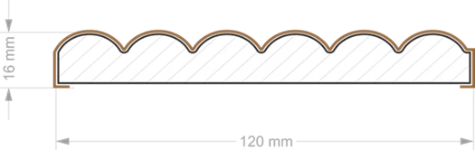 Mikropaneļi Vago 275/12 cm balts