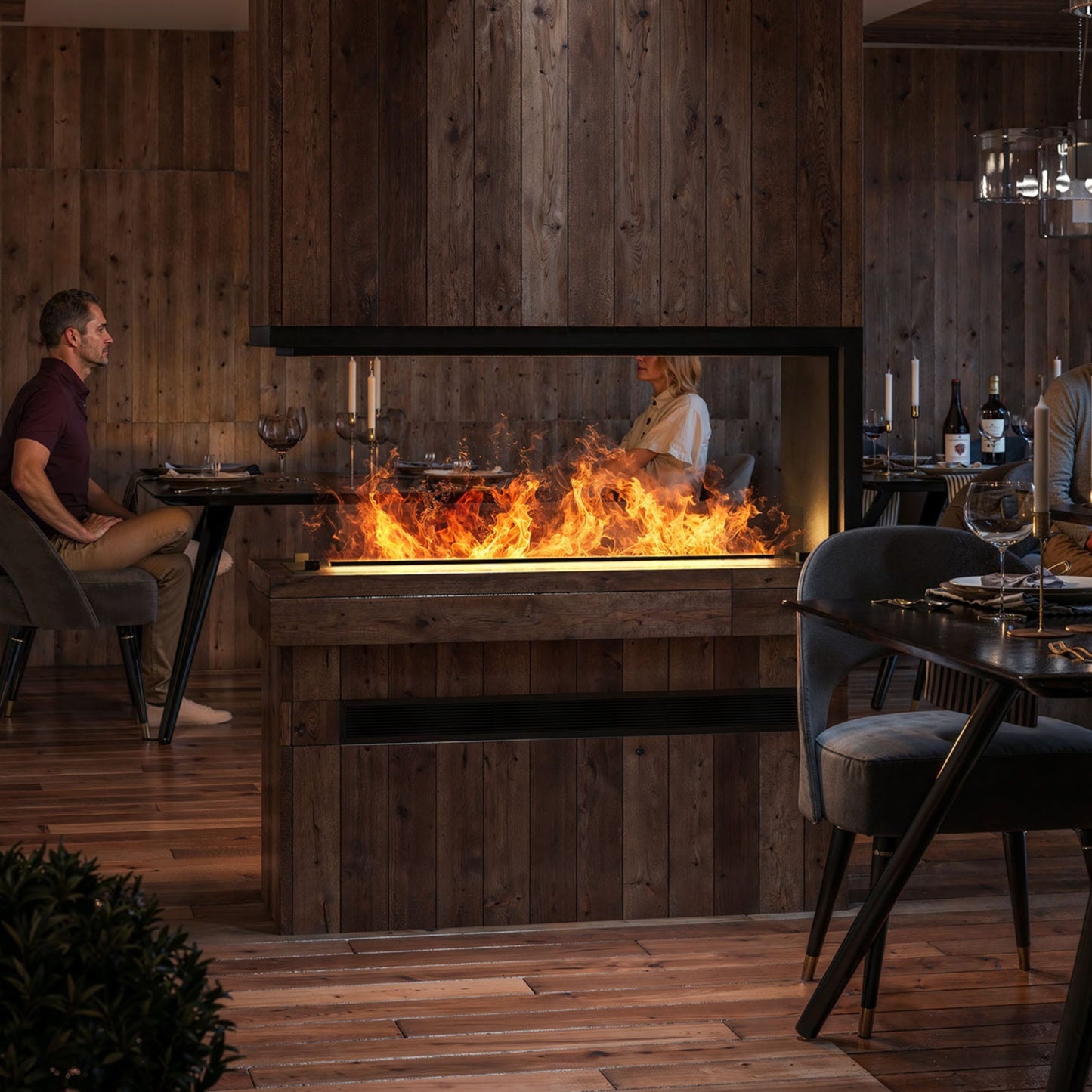 Elektriskais kamīns Invap U81200 120/50/40 cm melns - N1 Home