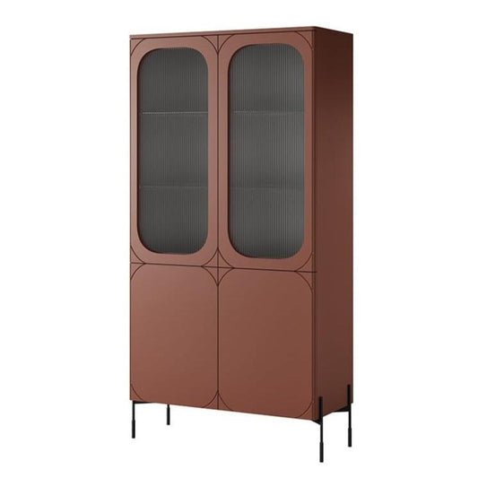 Vitrīnas skapis BARI 104/200/45 terrakota