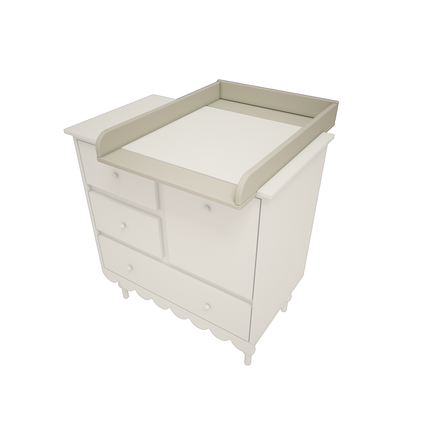 Kumodes mainītājs Bubi 8/50/70 cm olīves - N1 Home