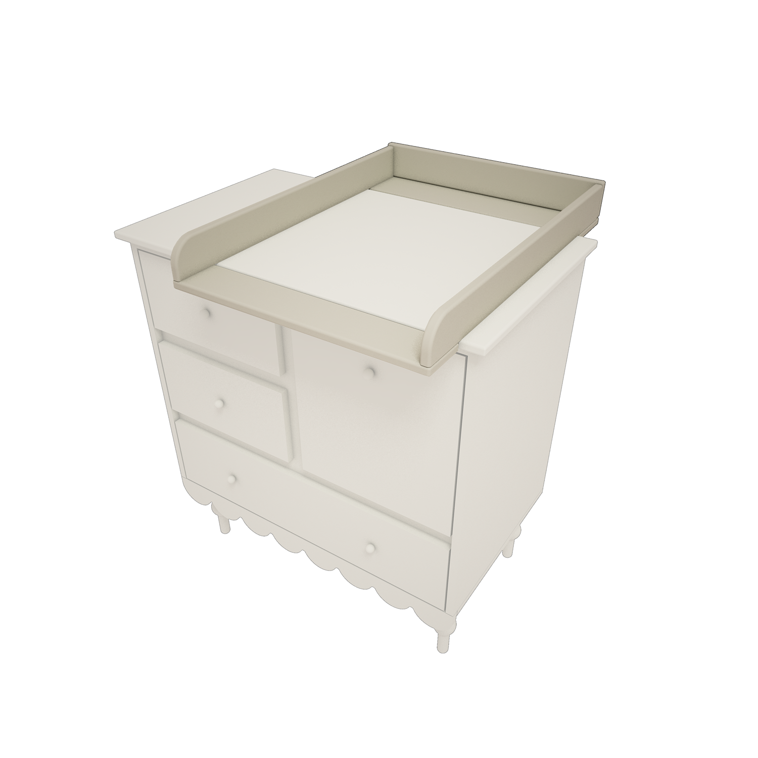 Kumodes mainītājs Bubi 8/50/70 cm olīves - N1 Home