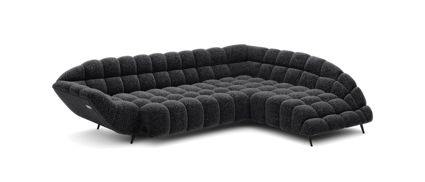 Dīvāns POKO 278/94/197 cm melns - N1 Home