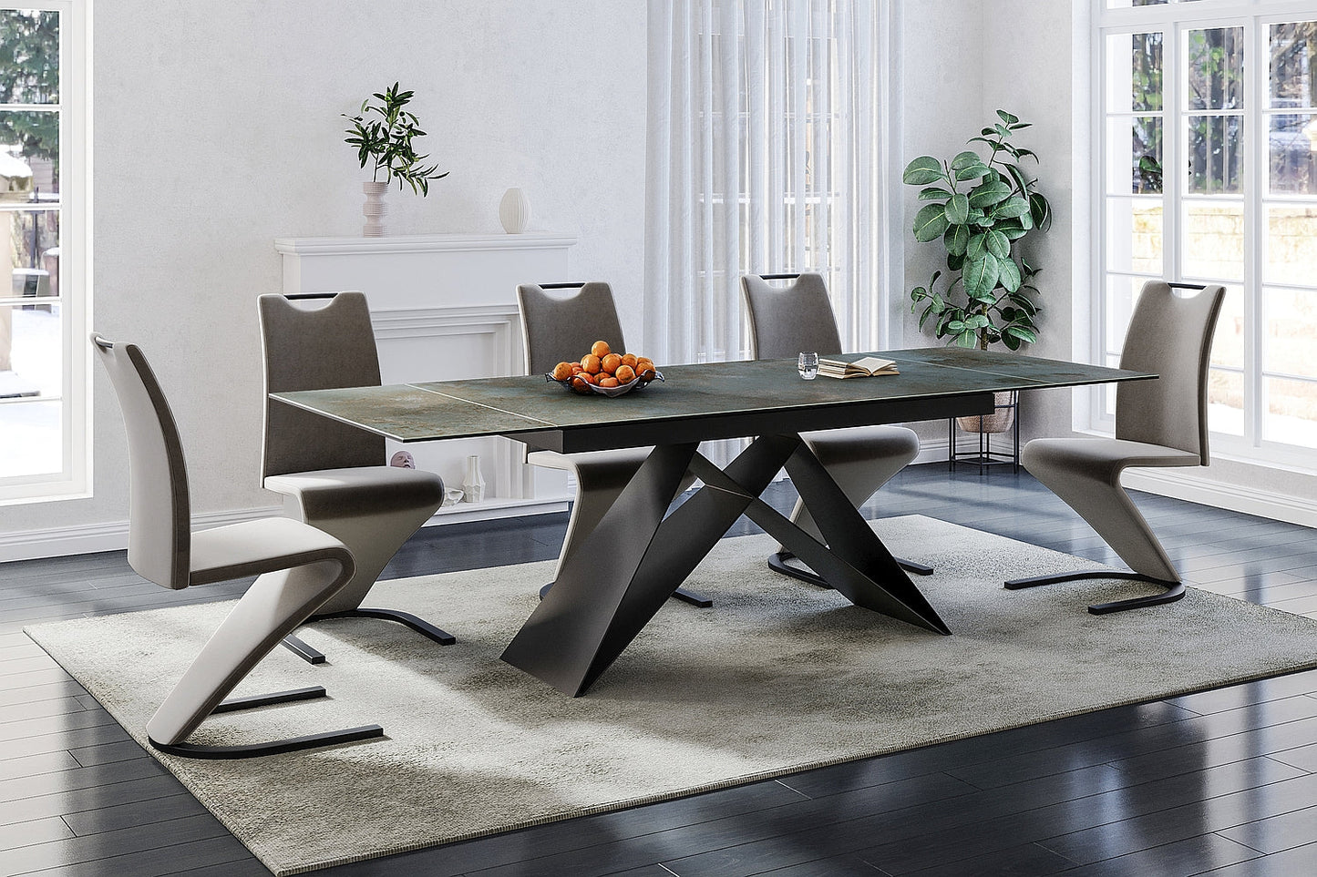 Westin keramikas galds, Ossido Verde 90x160-240 cm