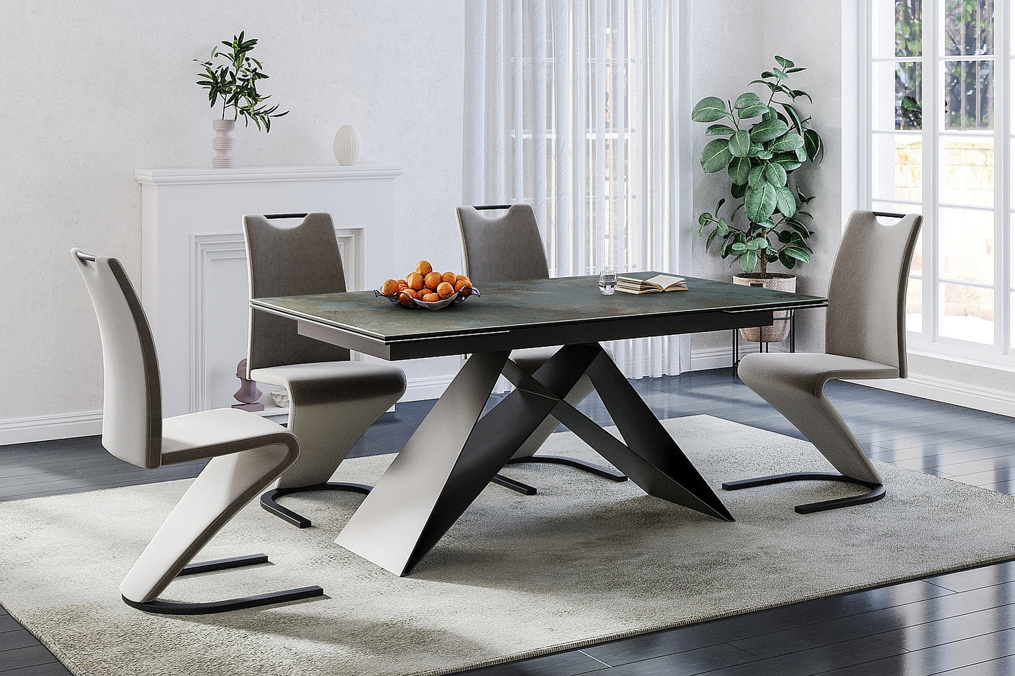 Westin keramikas galds, Ossido Verde 90x160-240 cm