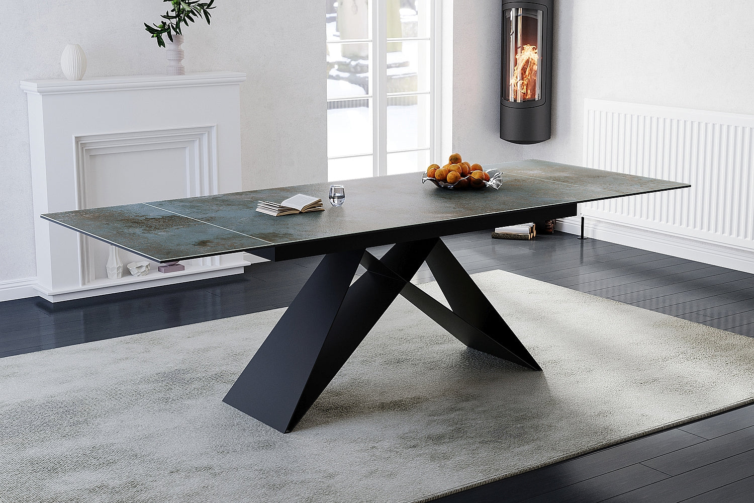 Westin keramikas galds, Ossido Verde 90x160-240 cm