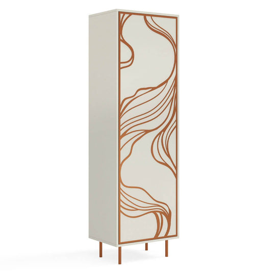 Skapis Maros 60/42/200 cm kašmirs/varš