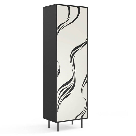 Skapis Vinto 200/60/42 cm melns/kašmirs