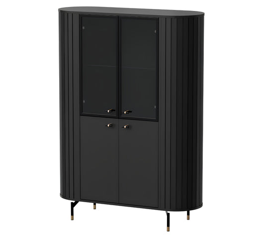 Skapis Zanto 112/40/155 cm melns