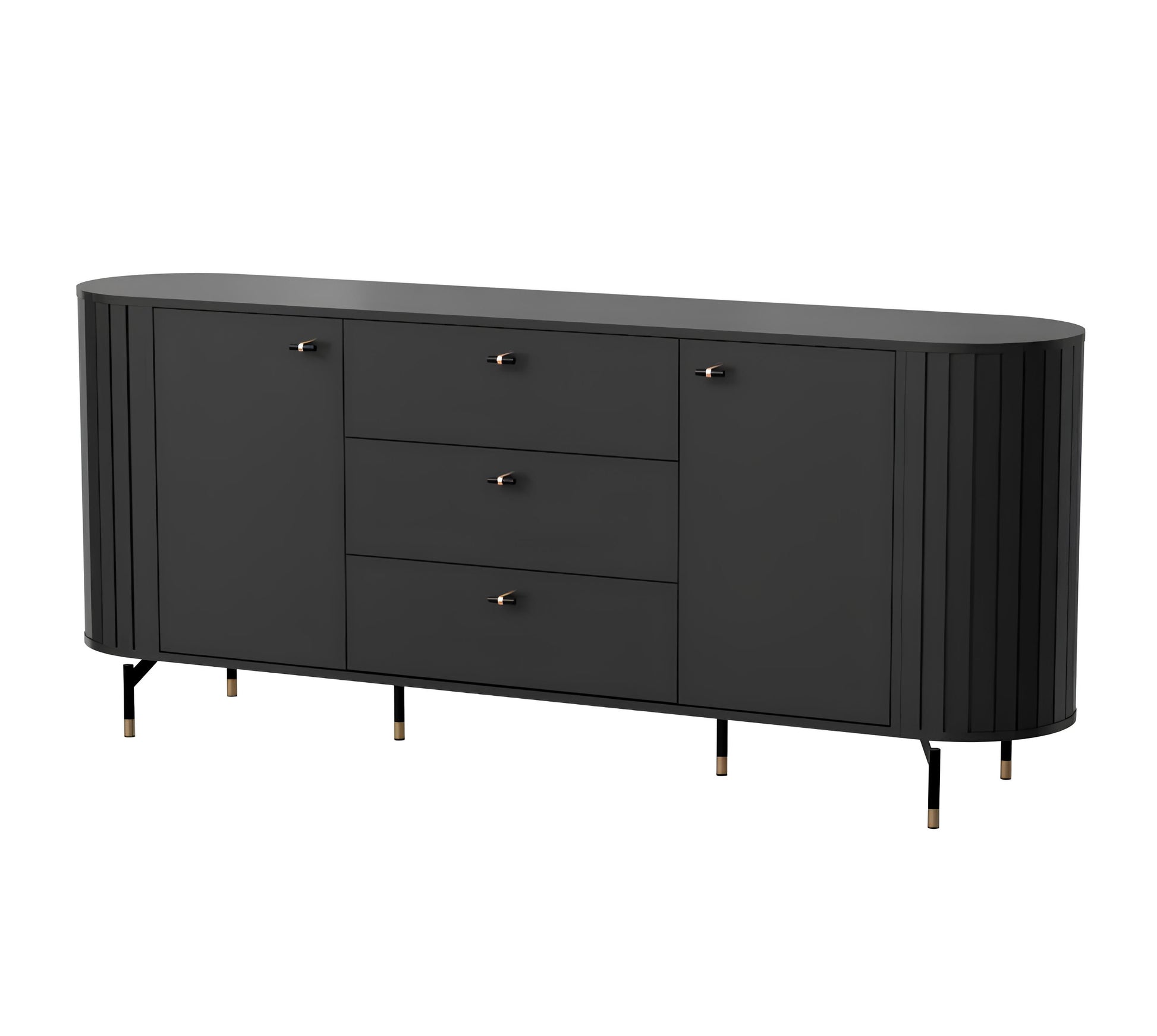 Kumode Zanto 190/40/81 cm melns - N1 Home